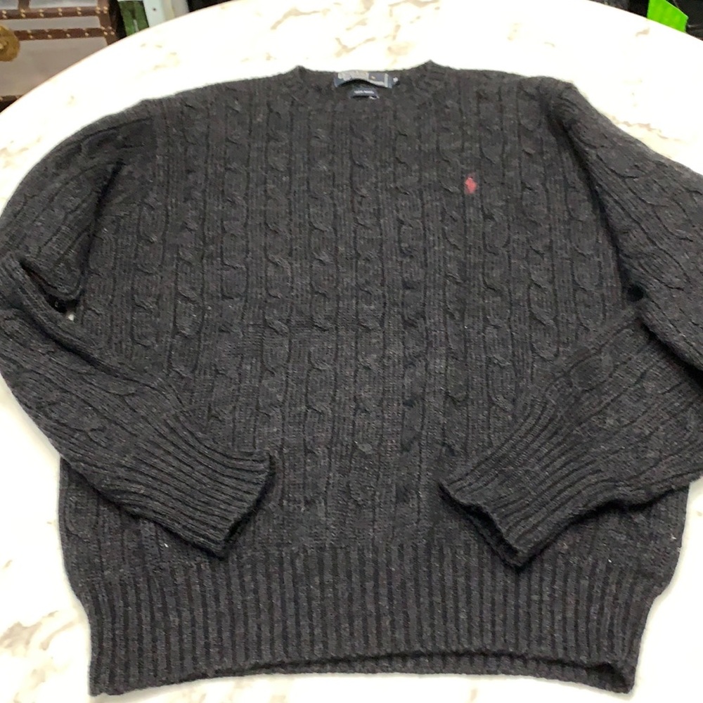 100% Wool Polo by Ralph Lauren Men’s Sweater